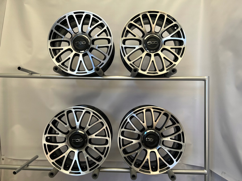 llantas  llanta de aluminio fiat 500 abarth 17'' 4x98 et38 original