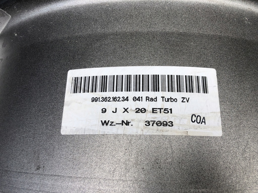 llanta porsche 991 turbo s 9jx20 et51 original