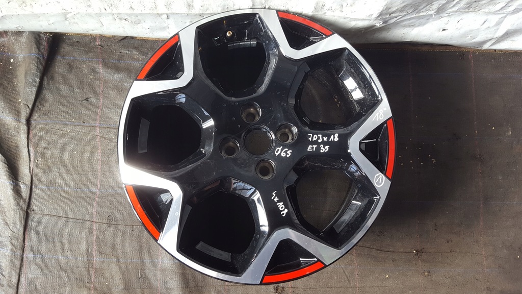 llantas de aluminio  7jx18h2 4x108 et35 opel