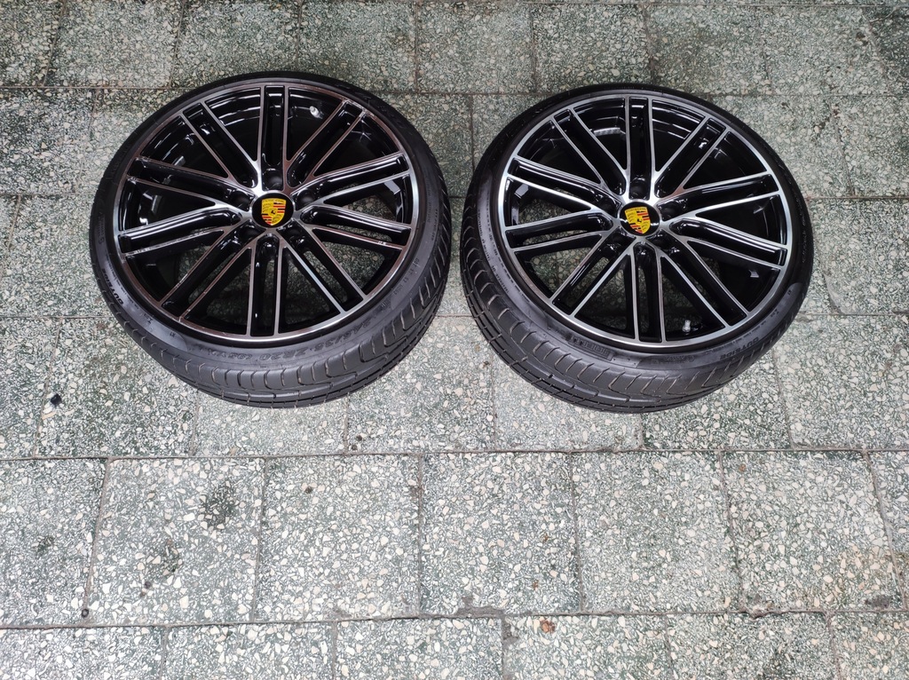 oryg. porsche 911 991.2 llantas 20 turbo iv negros