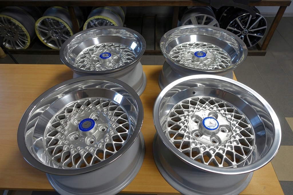 mercedes w116 w126 w107 llantas 16 rial mesh 4 x9j