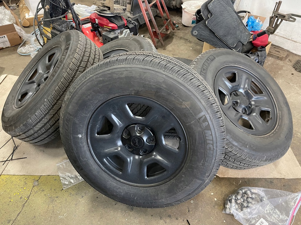 neumáticos llantas wrangler jk jl 2007+ compl. 5 unidades