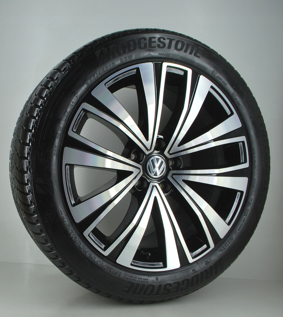 18'' 5x112 vw, ruedas verano 245/45r18 bridgestone