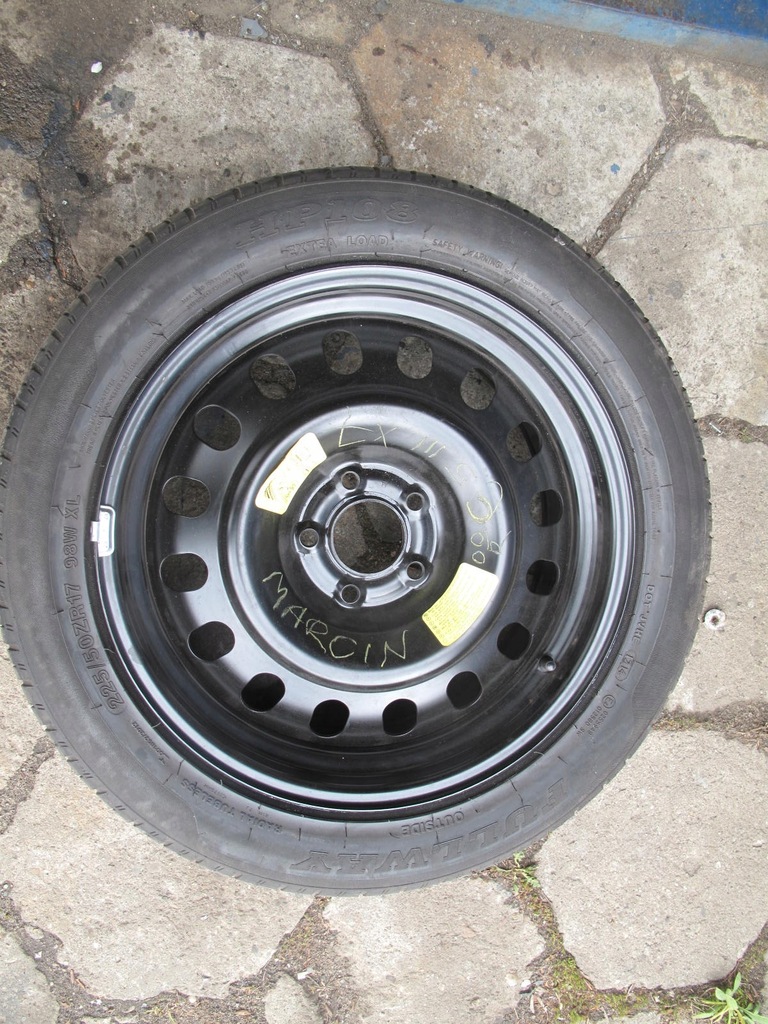 rueda dojazd 225/50zr 17 citroen, c5 iii x7 et32