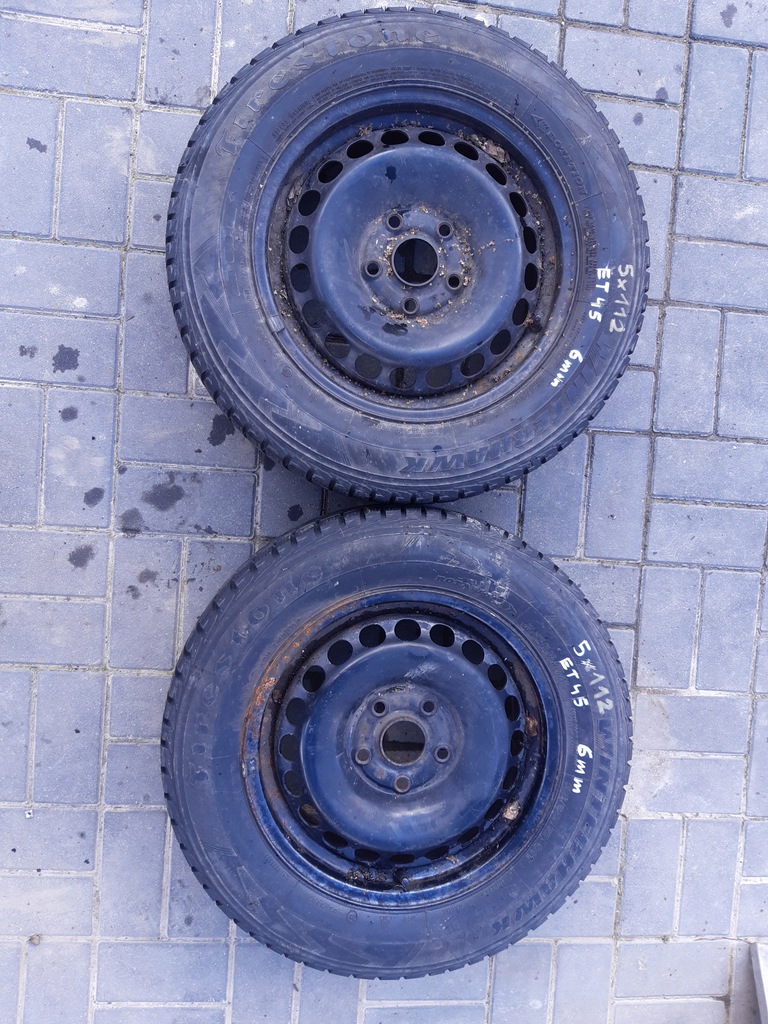 rueda ruedas 5x112 et45 6mm / 7mm firestone 195/65r15