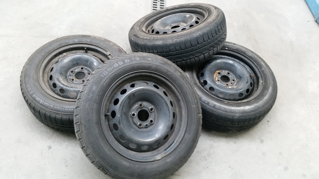 alfa 185/65r15 contiwinter contact 5x100 ruedas