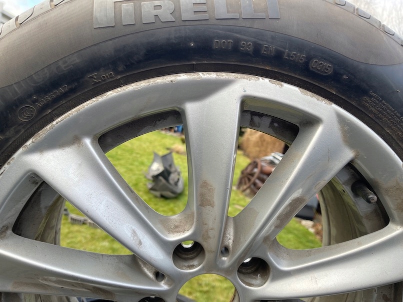 bmw, f10 f11 llanta aluminio 8x17 neumatico 225/55