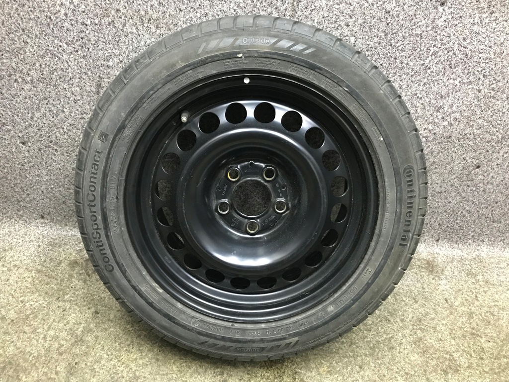 mercedes w203 llanta acero neumatico repuesto 5x112 r16
