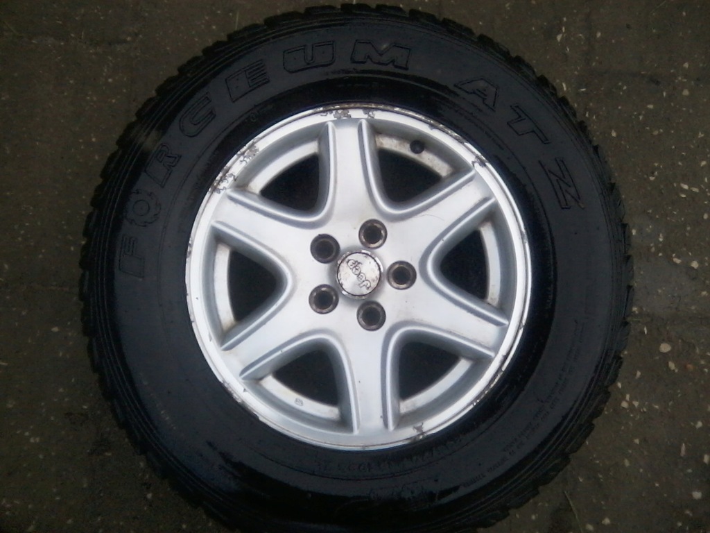 jeep cherokee. llantasa aluminio 5x114,3 r16 neumatico