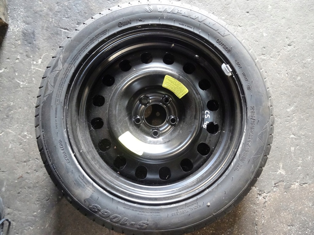 citroen, c5 iii llanta acero con neumatico 17 5x108