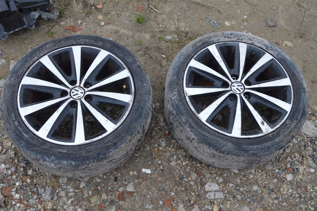 vw, polo 6r 6c llanta con neumatico 6r0601025n 215/45r16