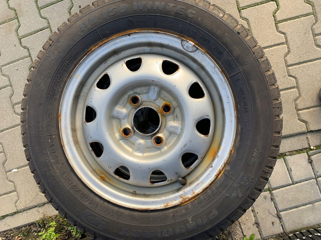 ruedas invierno daewoo 13'' 4x114,3et38 pneumant 165/70