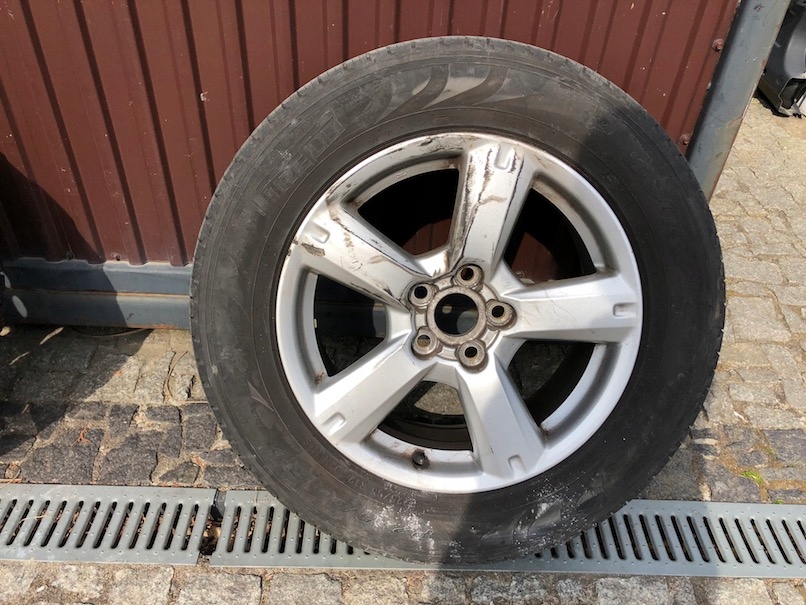 toyota rav4 iii llanta aluminio 7jx17 + neumatico