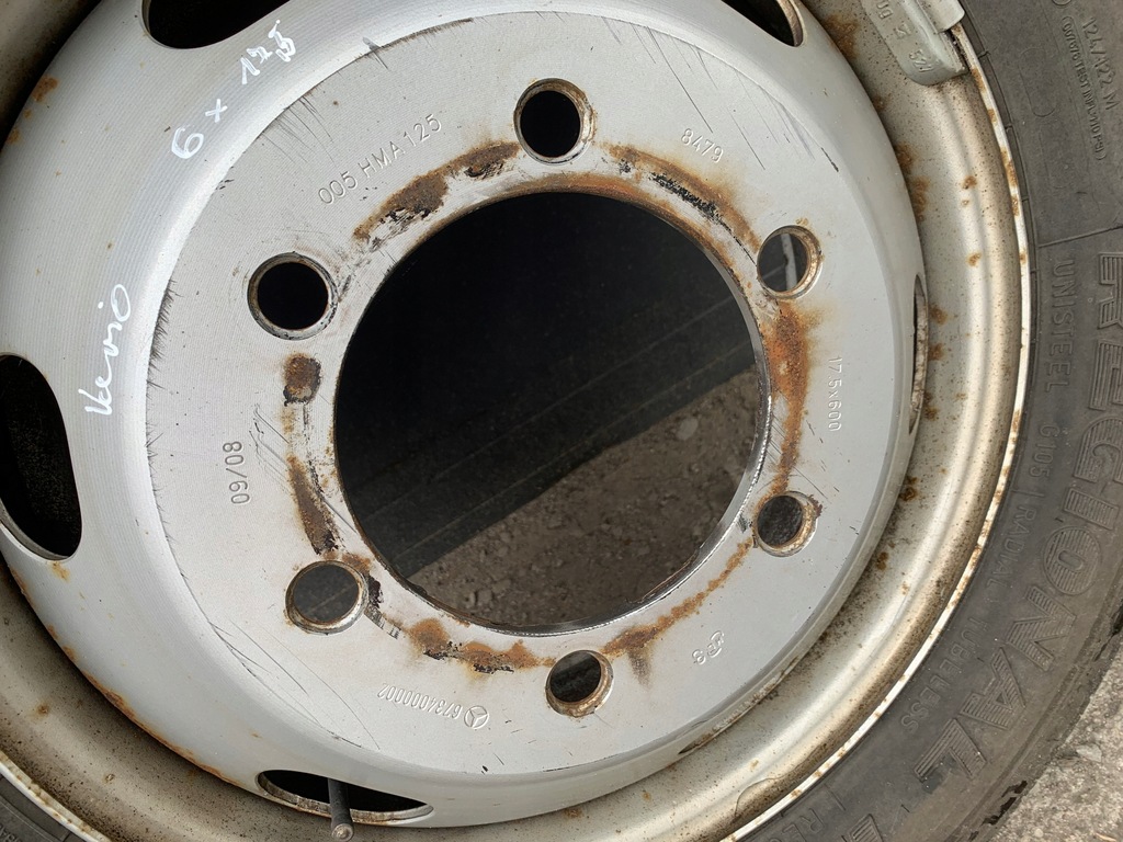 llanta goodyear rhs mercedes disco podtrzymujaca 205/75/ r17,5