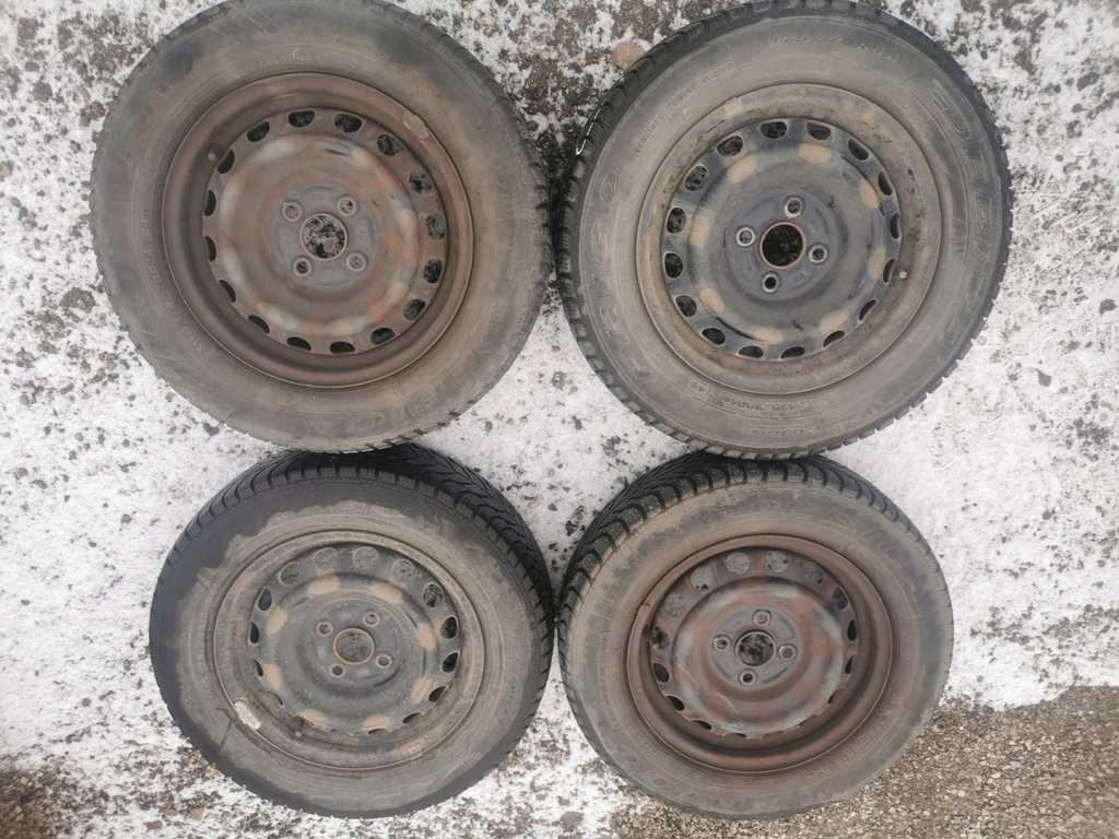 llantas ruedas acero neumáticos invierno 14  pulgadas toyota yaris