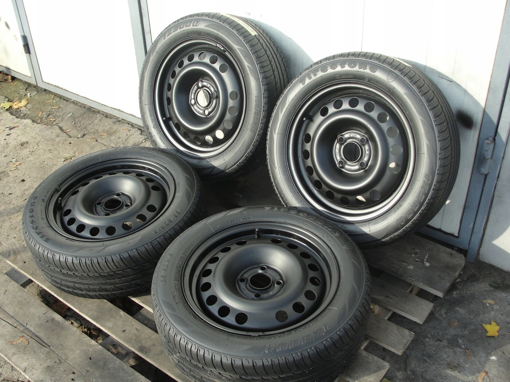 ruedas acero 4x100 opel meriva 185/60/15 verano 13r