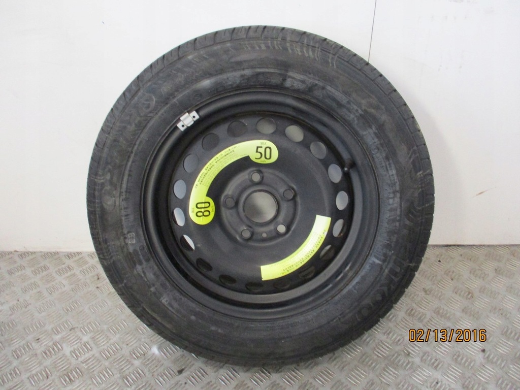 rueda llanta neumatico 5q0 r16 7,5 mm repuesto