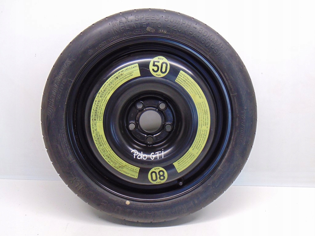 rueda repuesto   vw, polo v, 6r 6r0601027j r16