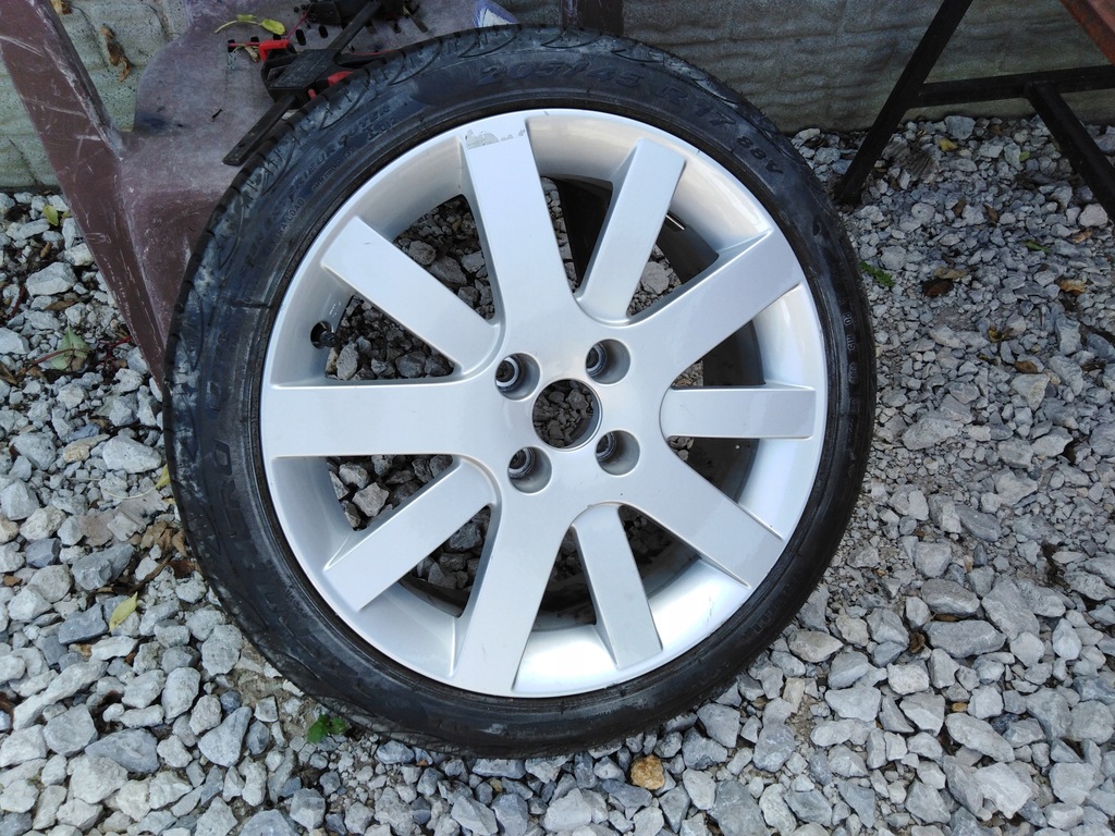 peugeot, 207 rueda llantas de aluminio 17