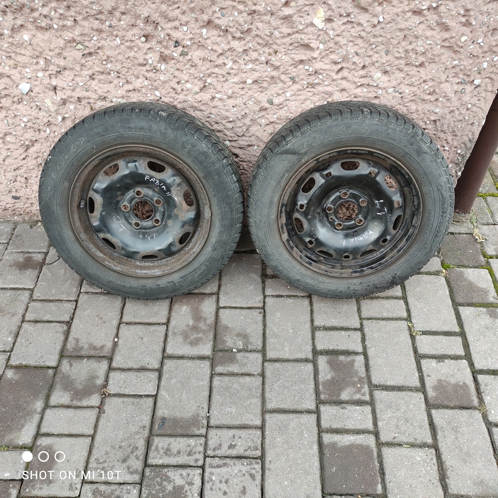 llantas acero 14'' fabia ii con neumaticos 5x110
