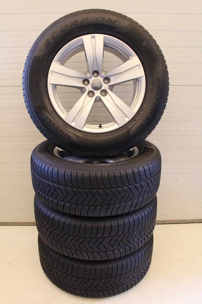 ruedas invierno 4m0 audi, q7 a5 a6 a4 18 5x112 et25