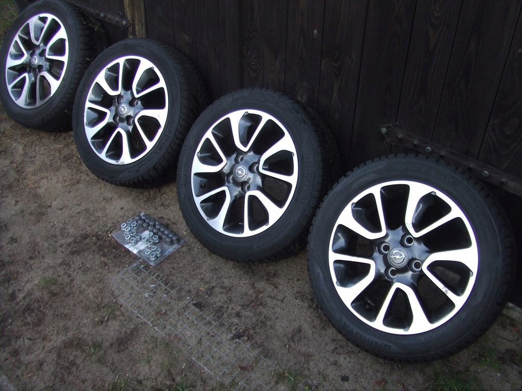 opel karl adam llantas  llanta de aluminio  6x15 4x100 et45 con neumaticos