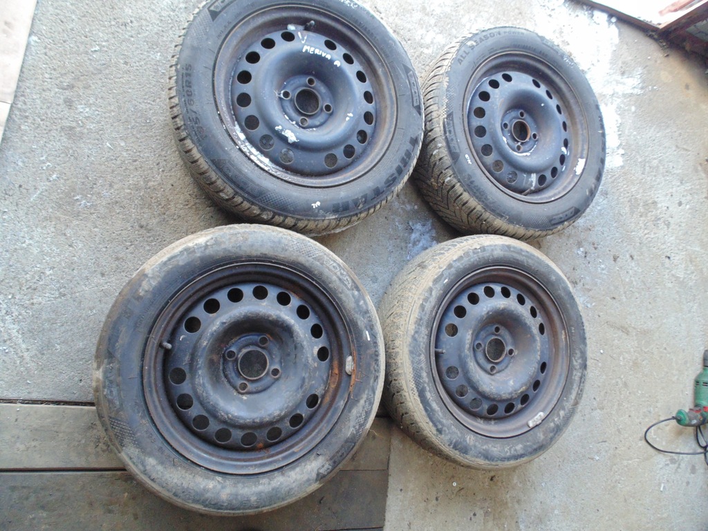 ruedas acero 15 4x100 opel meriva a, 1.6  