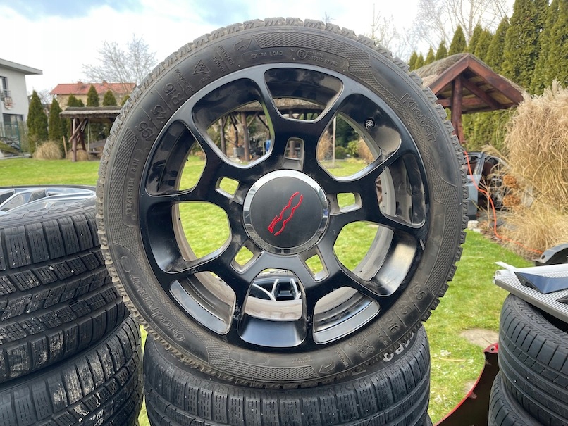 fiat, 500 abarth llanta aluminio 6,5x16 neumatico