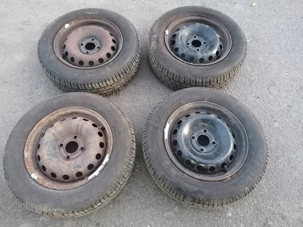 llantas acero+neumaticos 175/70r14 et 36 4x100 -renault