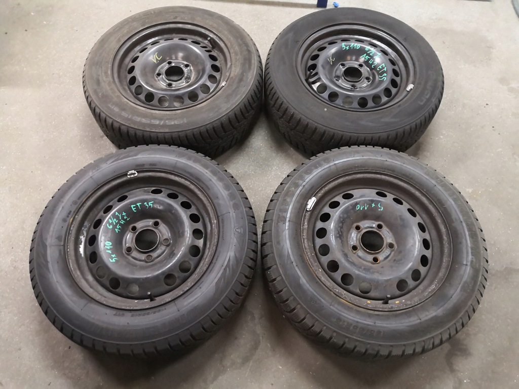 ruedas invierno neumáticos opel 5x110 6,5j 15h et35