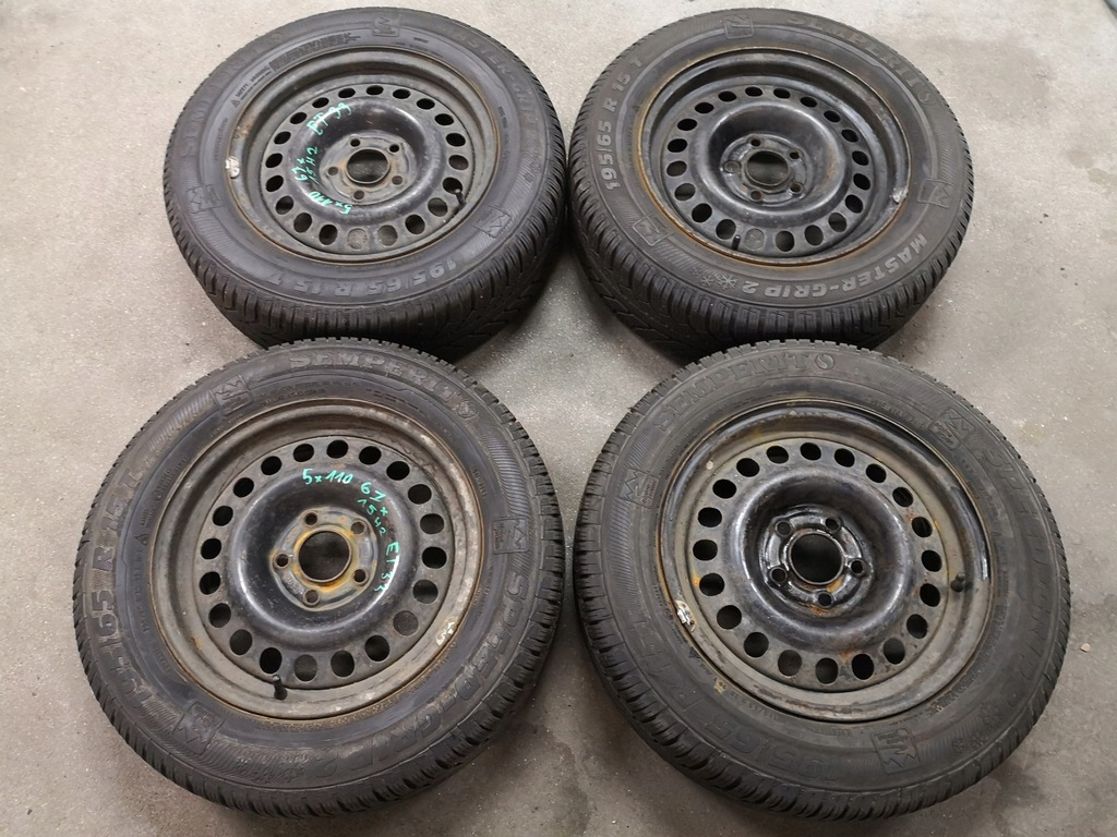 ruedas invierno neumáticos opel 5x110 6j 15h et33