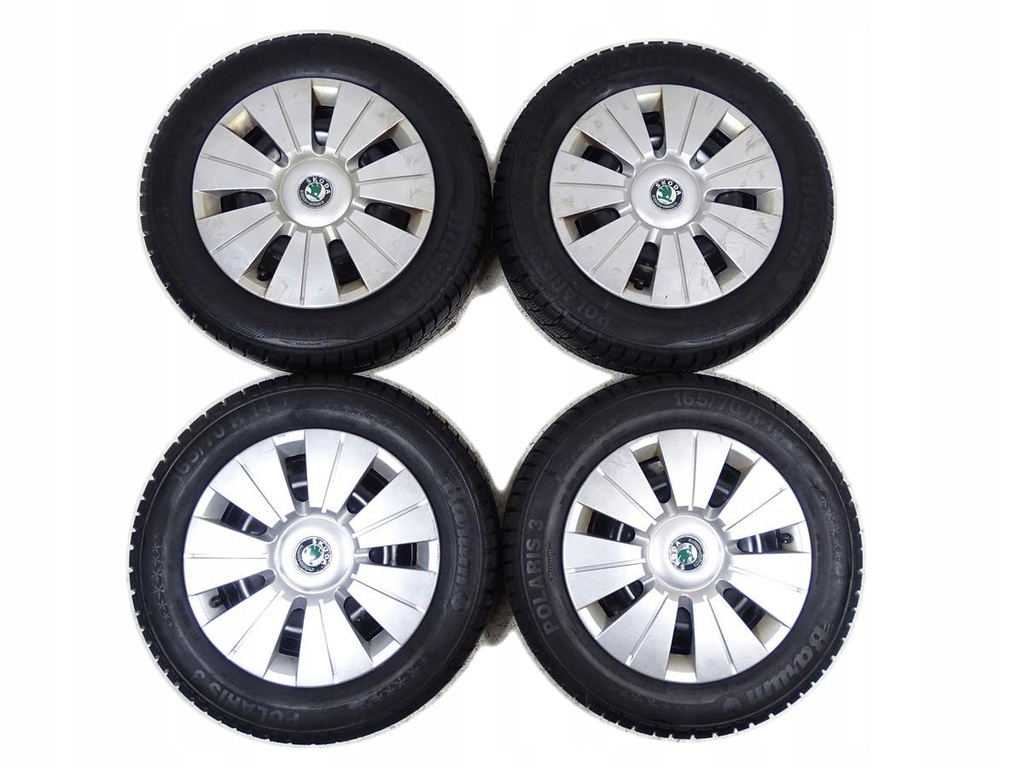 ruedas invierno neumáticos + tapacubos skoda vw, 14'' 5x100