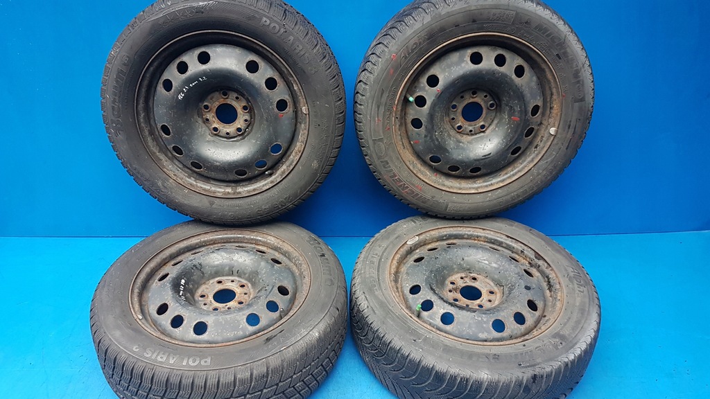 4x ruedas llantas acero +neumaticos invierno alfa 166 6-7mm
