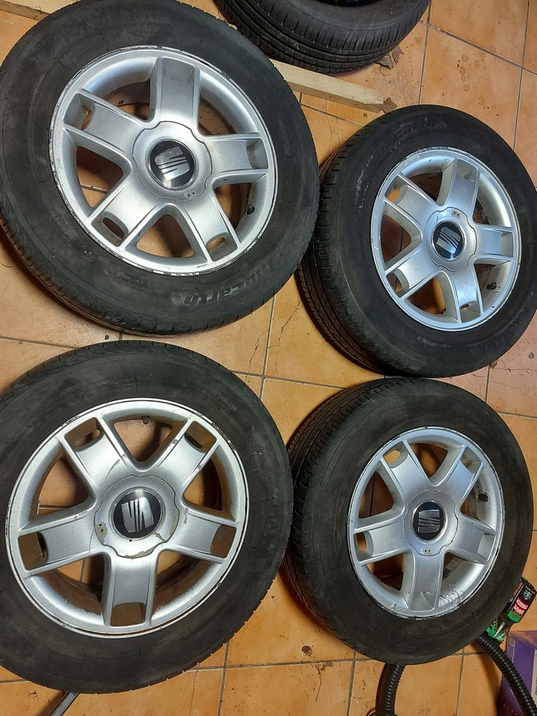 compl. llantas de aluminio + neumáticos 1m0601025b seat leon