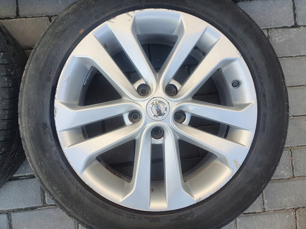 rueda llanta llantas de aluminio 5x114.3 17'' nissan juke 10- 2