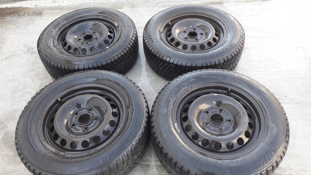 golf/ v, 5x112 r15 ruedas invierno para felaga acero