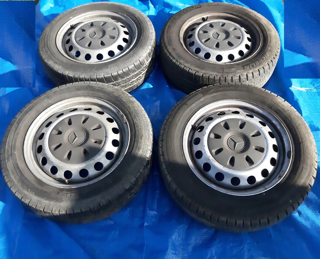 mercedes w639 ruedas llantas neumáticos 195/65 r. 16c