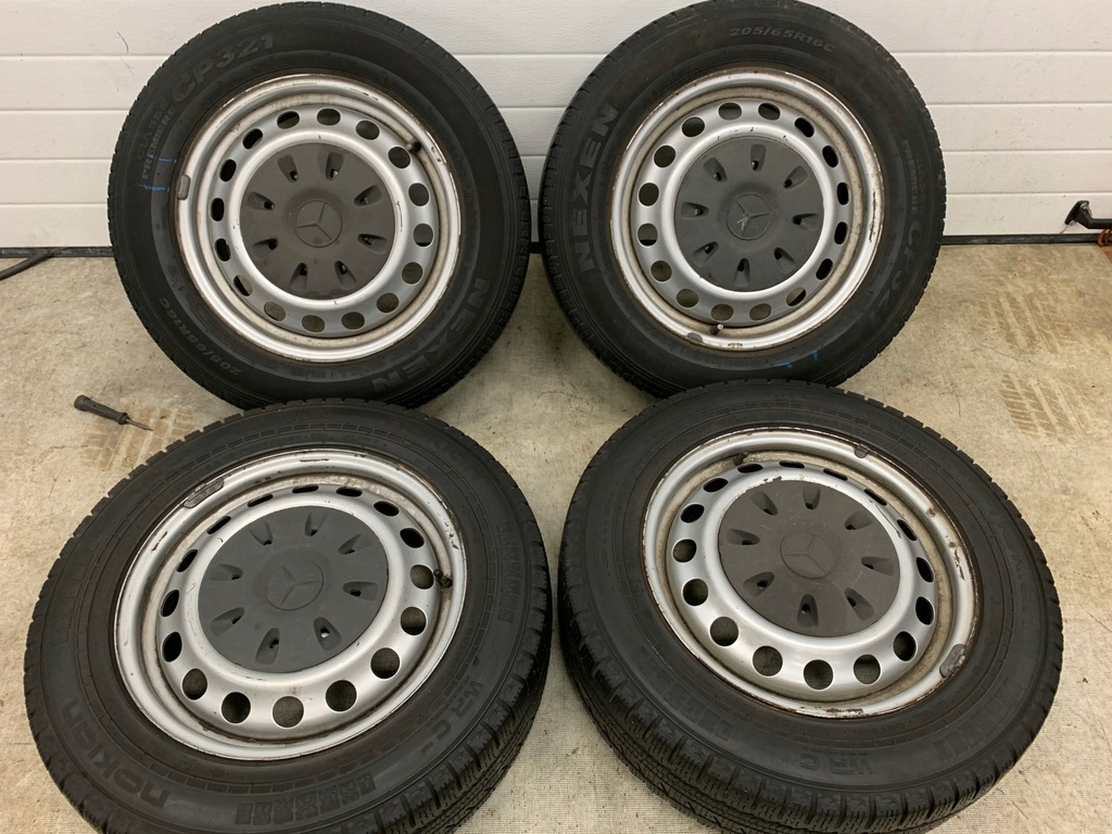 mercedes vito 639 w639 ruedas 205/65/16 2x6mm 2x4m