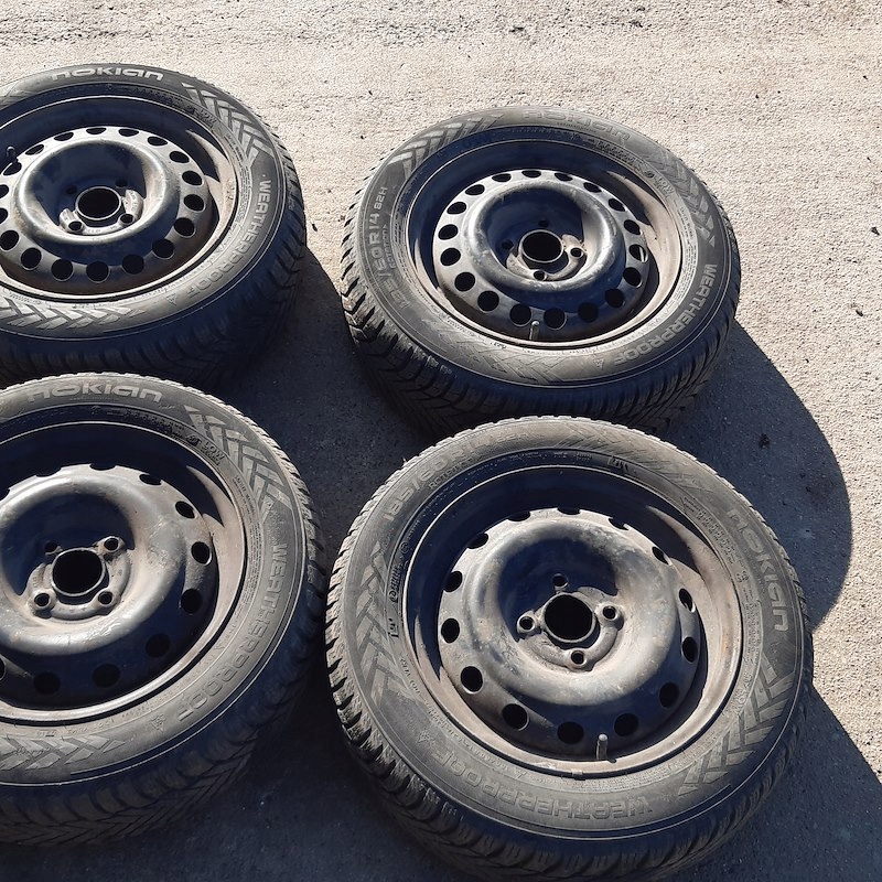 ruedas con neumaticos 4 unidades 14 4x100 chevrolet aveo