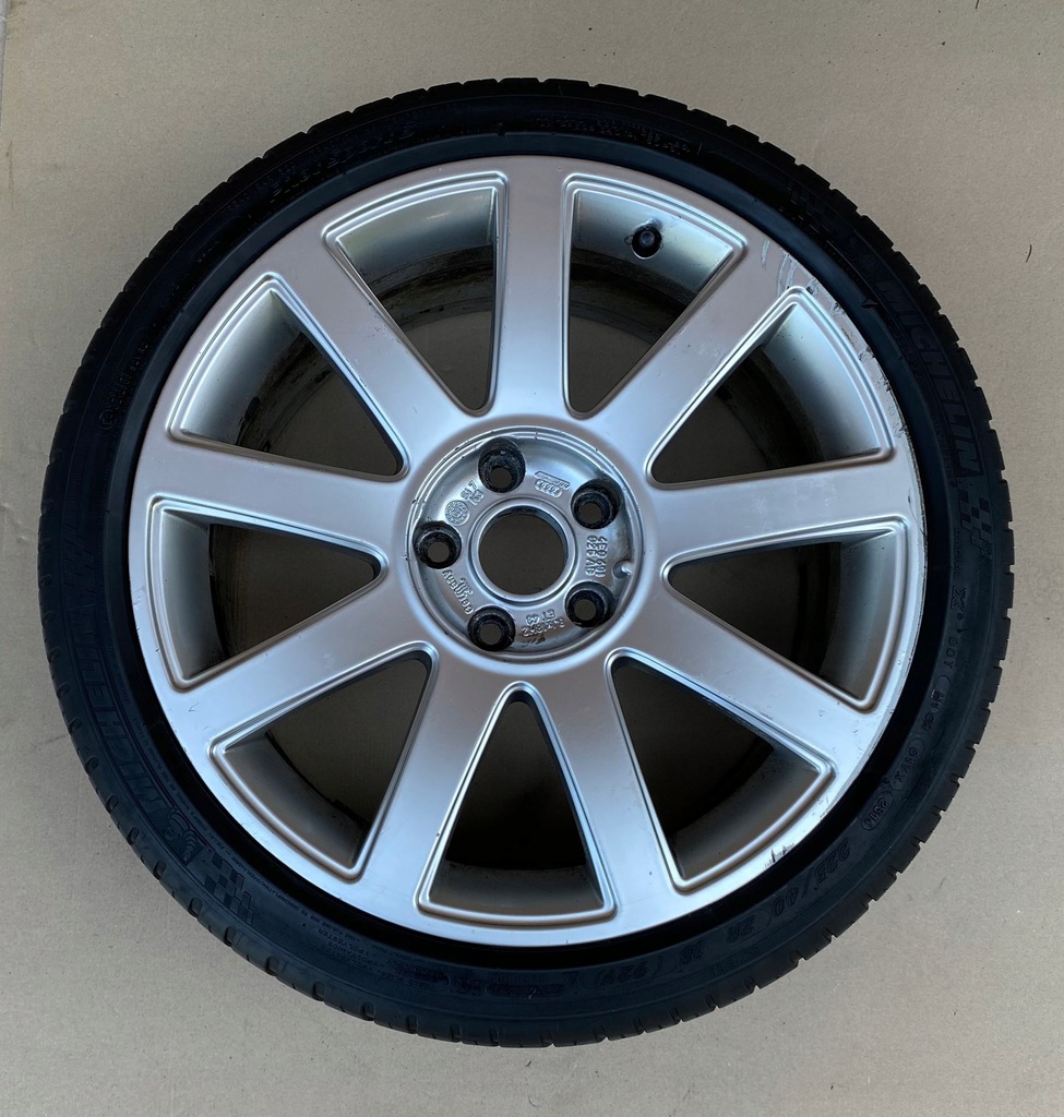 audi, a8 d3 rueda llanta 5x112 et43 18x8j 18 michelin