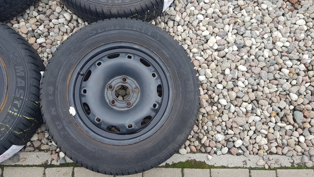 llantas acero neumáticos 14'' 5x100 et35 vw, 6q0