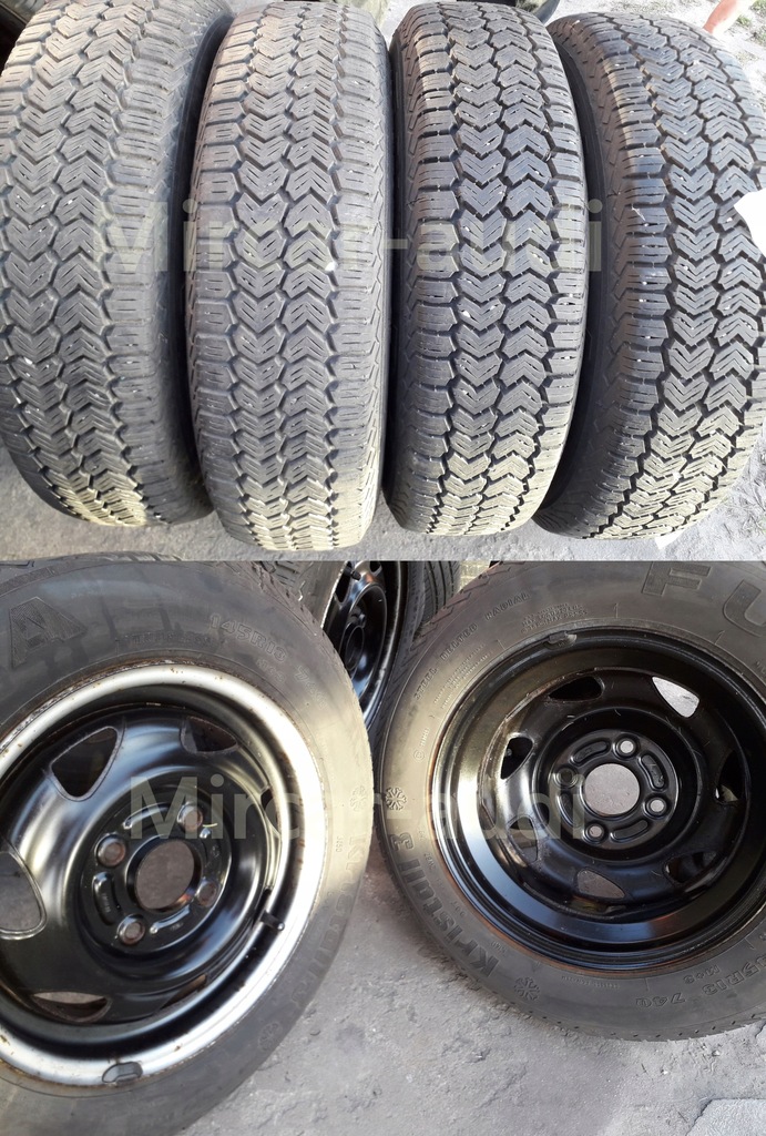 ruedas ford 4,5x13'et37,5 neumáticos fulda 145r13 740