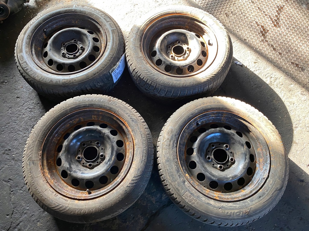 183 bmw, e87 llantas acero 16'' ruedas invierno 205/55/16
