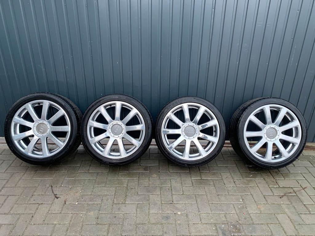 ruedas 20” 9j audi, multispoke całe polerka cromo
