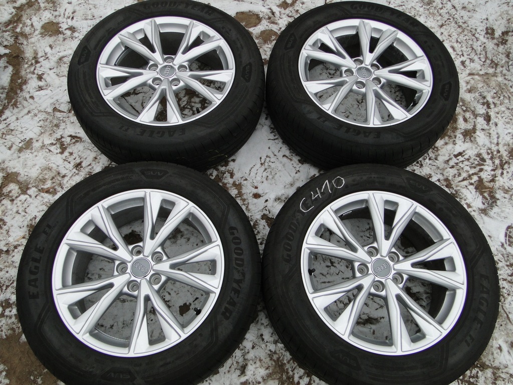 verano ruedas original audi, q3 235/55 r18 neumáticos 2021r