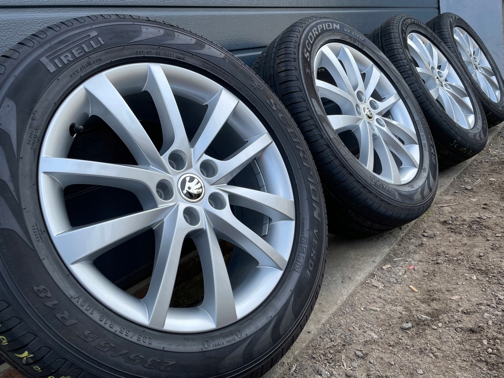 ruedas skoda kodiaq 565 18” pirelli scorpion 235 55