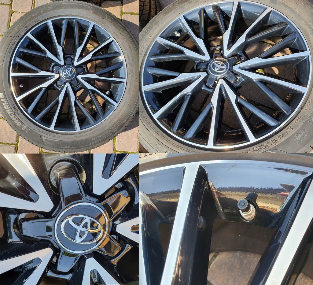 toyota chr ruedas llantas con neumaticos 225/50 r18 et50
