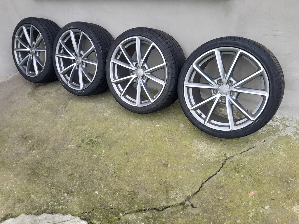 audi, compl. llanta 19  pulgadas con neumaticos 8k0601025ct