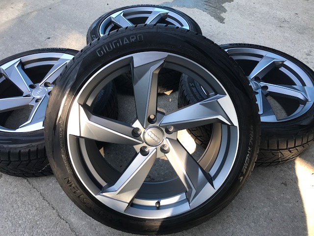 llantas ruedas audi, a6 a7 q3 4g 235 45 19 rotor invierno