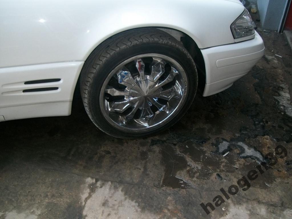 mercedes 5x112 ruedas llantas cabo 18 cromo usa sl 129